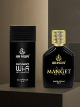 John Phillips Luxury Wi-fi Eau De Parfum 50ml 1.6 Fl.oz. & Manget Eau De Parfum 60ml 2 Fl.oz. Combo Of 2 | For Unisex